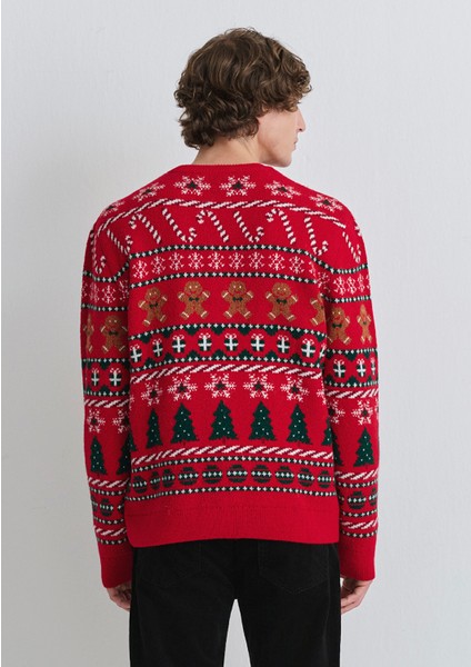 Yılbaşı Temalı Kırmızı Kazak 0710403-85905 fırsatları