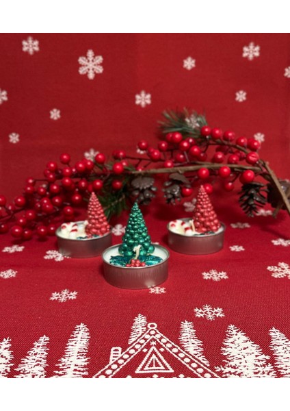 Christmas Candle Set Kiraz Çiçeği Kokulu 150 Gram Doğal Soya Mumu - El Yapımı fiyatları