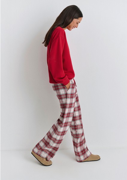 Yılbaşı Temalı Ekose Pantolon 1011168-80638 fiyatları
