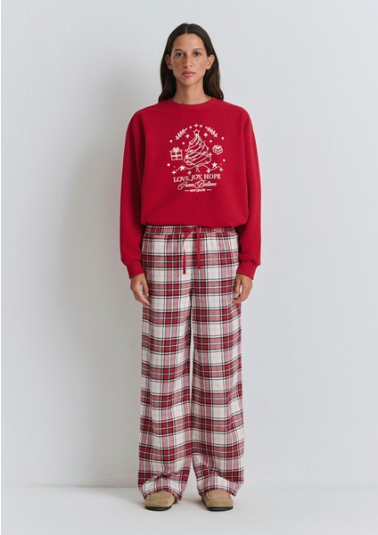 Yılbaşı Temalı Ekose Pantolon 1011168-80638 fırsatları