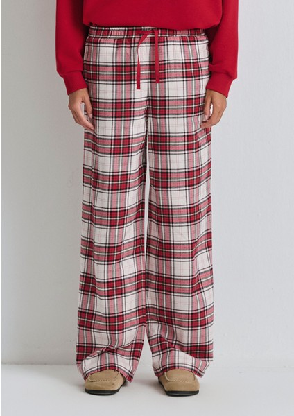 Yılbaşı Temalı Ekose Pantolon 1011168-80638 indirimleri