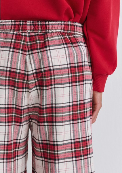 Yılbaşı Temalı Ekose Pantolon 1011168-80638