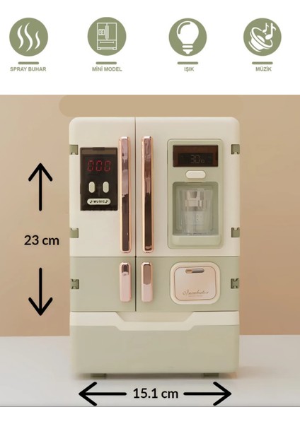 Oyuncak Buzdolabı Buharlı Sesli ve Işıklı Gerçekçi 28 Parça indirimleri