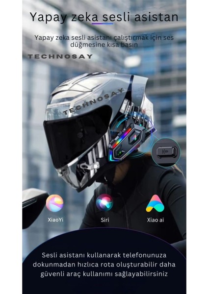 V20 Max 2 Kişi Bağlantılı Rgb Işıklı 1000MAH 5.3 Bluetooth Motosiklet Kask Kulaklık Intercom Uyumlu fırsatları