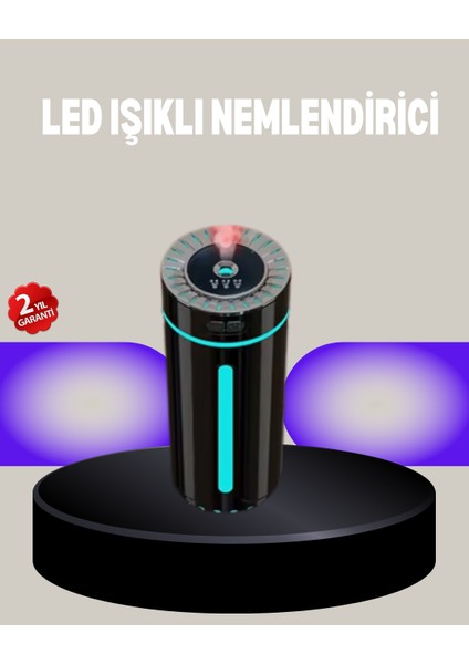 Aromaterapi Özellikli Ultrasonik Hava Nemlendirici LED Atmosfer Işığı