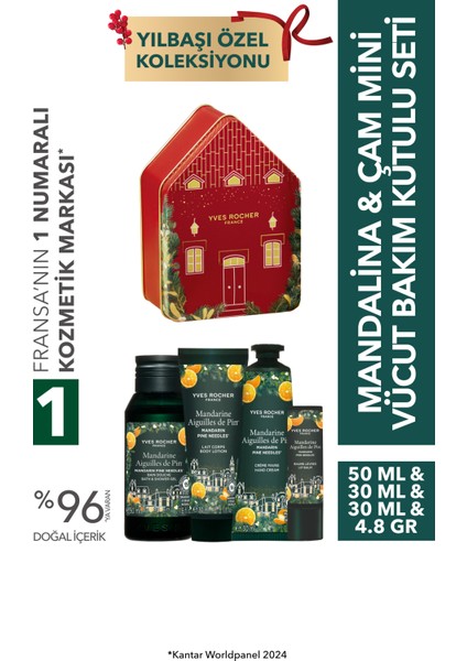 Mandalina ve Çam Mini Vücut Bakım Kutulu Seti