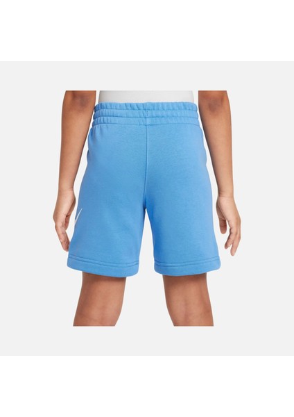 Sportswear Club Fleece French Terry Unisex Çocuk Mavi Şort -Pamuklu Rahat Tasarım - FD2997-489 fiyatları