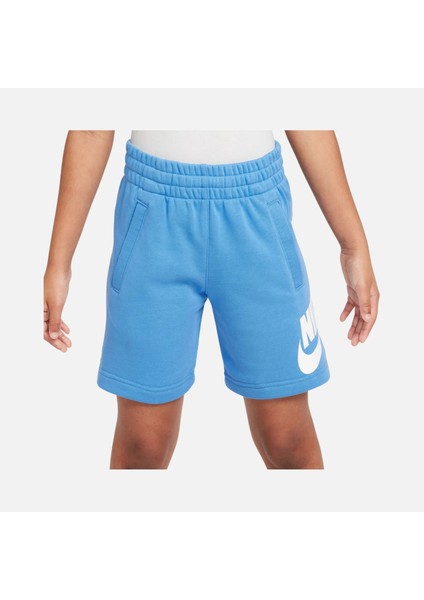 Sportswear Club Fleece French Terry Unisex Çocuk Mavi Şort -Pamuklu Rahat Tasarım - FD2997-489 modelleri