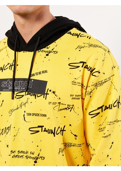 Yeni Sezon Uzun Kollu Baskılı Erkek Hoodie fırsatları