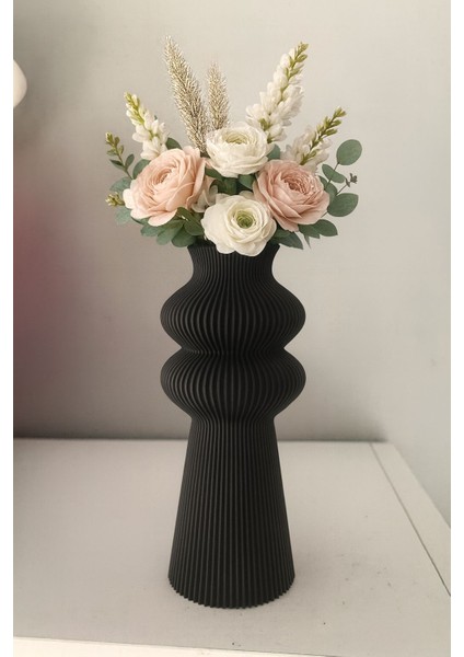 Premium Iskandinav Rustik Modern Plastik Dekoratif Vazo