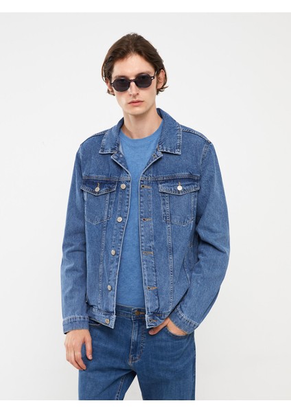 Yeni Sezon Standart Kalıp Erkek Jean Ceket fırsatları