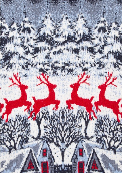 Yılbaşı Temalı Lacivert Kazak 0710407-70490