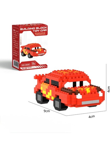 Arabalar Şimşek Mcquenn Brıcks 3D Puzzle LEGO +14