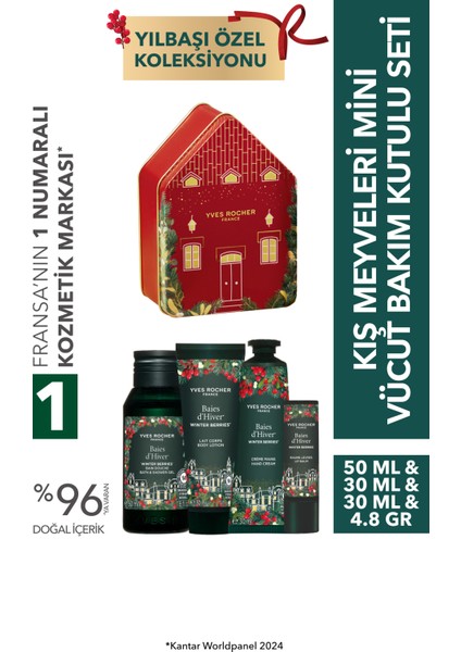 Kış Meyveleri Mini Vücut Bakım Kutulu Seti