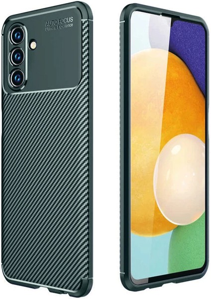 Samsung Galaxy A56 Kılıf Auto Focus Karbon Kapak - Koyu Yeşil fiyatları