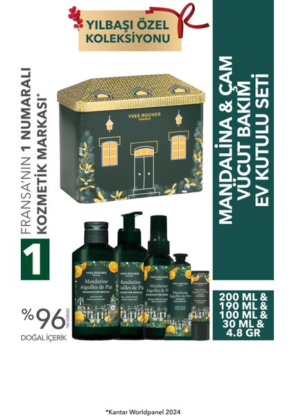 Mandalina ve Çam Vücut ve El Bakım Seti