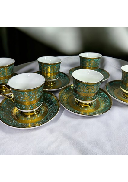 Porselen Ayaklı Fincan Takımı 6lı 90 cc (RSY-232) fırsatları