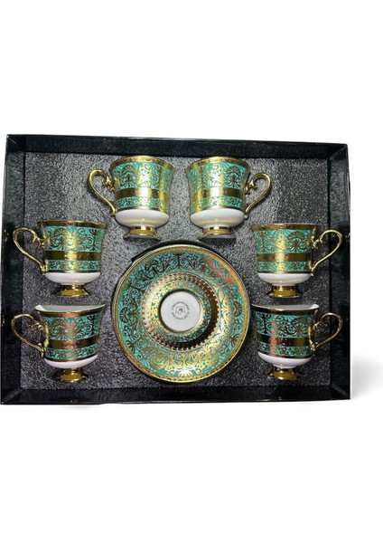 Porselen Ayaklı Fincan Takımı 6lı 90 cc (RSY-232)