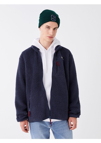 Yeni Sezon Dik Yaka Uzun Kollu Pelüş Erkek Fermuarlı Sweatshirt fiyatları