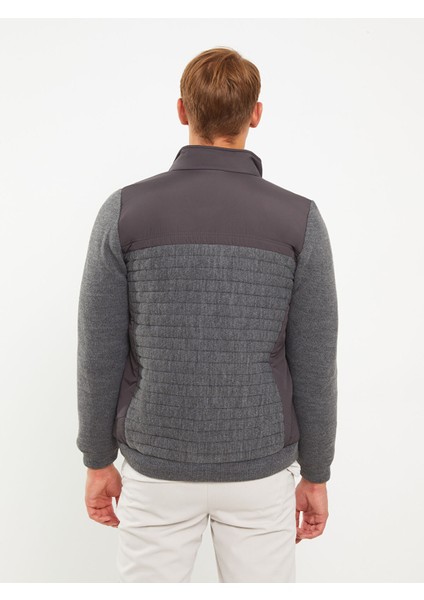 Yeni Sezon Standart Kalıp Dik Yaka Erkek Triko Hırka indirimleri