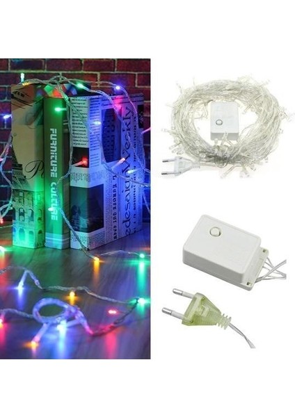 ® 10 Metre 100 Ledli 8 Fonksiyonlu Karışık Renkli Rgb LED Lamba fiyatları