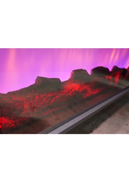 Craft Concept Tvşöminesi Bluetooth 4 Farklı Mod Elegance Özel Seri Siyah Metal Ayaklı Beyaz Kasa modelleri