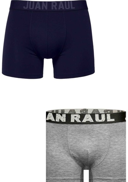 Lacivert-Gri Büyük Beden Erkek Boxer 2’li Set – Premium Konfor – Likralı Yapı 2603115