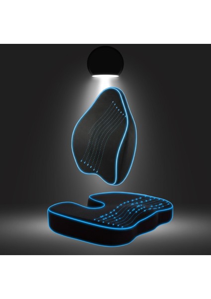 Ortopedik Visco Destek Seti, Anatomik Bel ve Kuyruk Sokumu Destekli