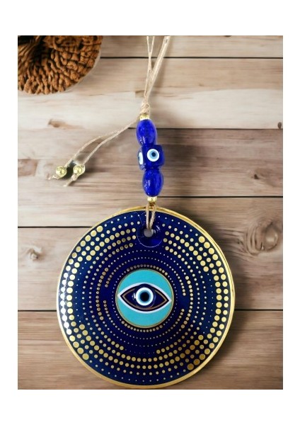 Altın Puantiyeli Nazar Boncuk Gözlü Duvar Süsü fiyatları