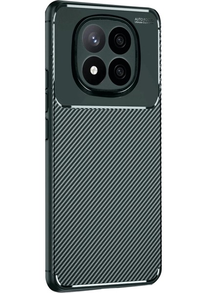 Xiaomi Redmi Note 14 Pro 5g Kılıf Auto Focus Karbon Kapak - Koyu Yeşil modelleri