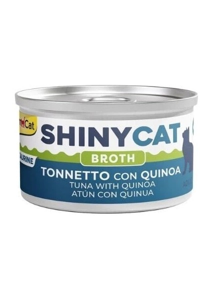 Shinycat Broth Sos Içinde Ton Balıklı ve Kinoalı Konserve Kedi Maması 70 gr 1 Adet