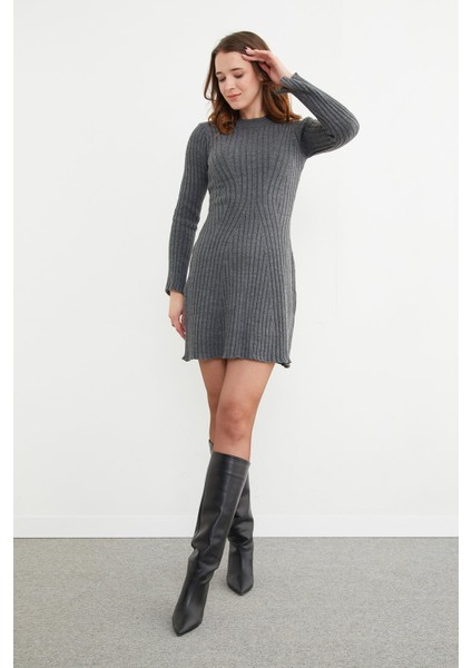 Basic Kol Detaylı Triko Mini Elbise indirimleri