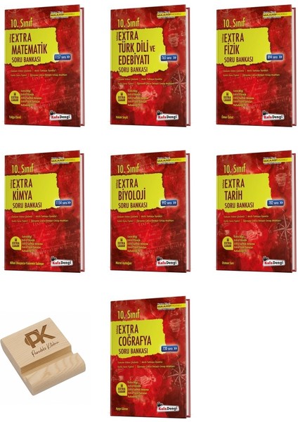 Kafadengi 10. Sınıf Ekstra Matematik Edebiyat Fizik Kimya Biyoloji Tarih ve Coğrafya Soru 7li Set
