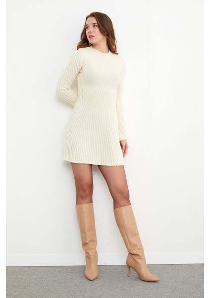 Basic Kol Detaylı Triko Mini Elbise fiyatları