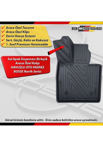 Byd Seal U Paspas Araca Özel Ev 2024 ve Sonrası Derin Havuzlu Bosse North Serisi fiyatları