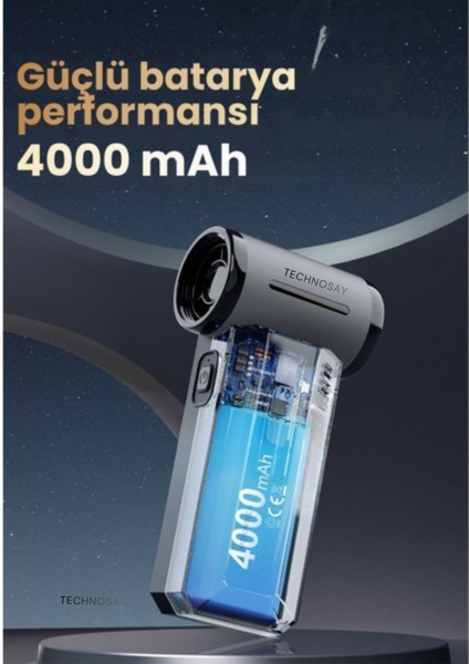 T7 Violent Turbo Jet Fan 130000RPM Ultra Güçlü Motor Güçlü Vakum 4000MAH Bataryalı Üflemeli fiyatları