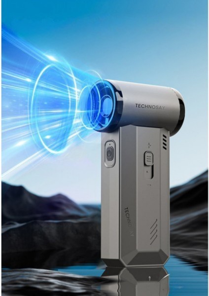 T7 Violent Turbo Jet Fan 130000RPM Ultra Güçlü Motor Güçlü Vakum 4000MAH Bataryalı Üflemeli