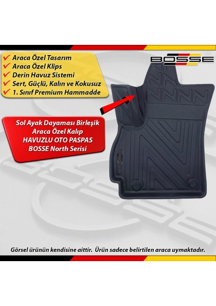 Chery Omoda 5 Paspas Araca Özel 2022 Sonrası Derin Havuzlu Bosse North Serisi fiyatları