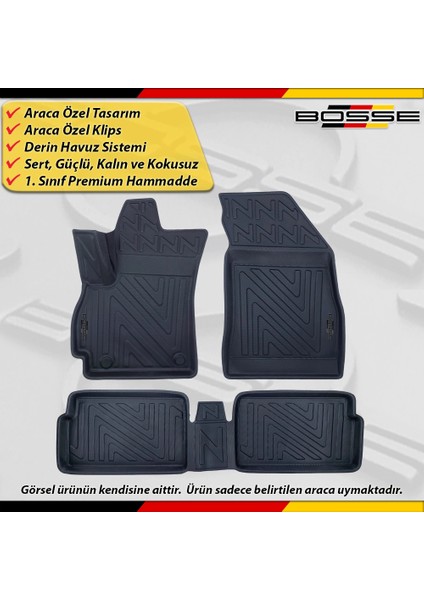 Chery Omoda 5 Paspas Araca Özel 2022 Sonrası Derin Havuzlu Bosse North Serisi modelleri