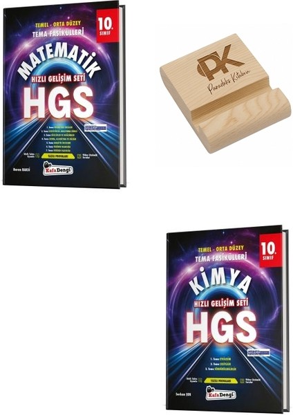 Kafadengi 10. Sınıf Hgs Matematik ve Kimya Tema Fasikülleri + Telefon Standı
