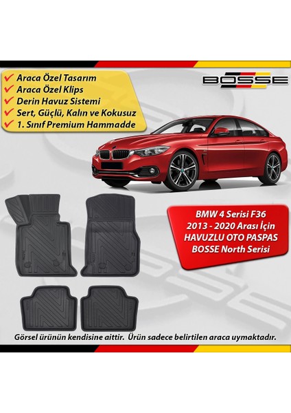Bmw 4 Serisi F36 Paspas Araca Özel 2013-2020 Derin Havuzlu Bosse North Serisi fırsatları