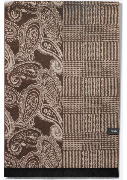 Erkek Kahve Desenli Püsküllü Şal A52Y9407 modelleri