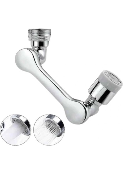 1080° Çok Yönlü Musluk Aparatı Püskürtme ve Köpük Akışlı modelleri