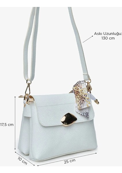 Kadın Beyaz Omuz Çantası 5Y2CN98452