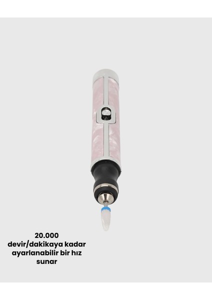 Taşınabilir Elektrikli Tırnak Törpüsü 500 Mah USB Şarjlı Manikür Cihazı fırsatları