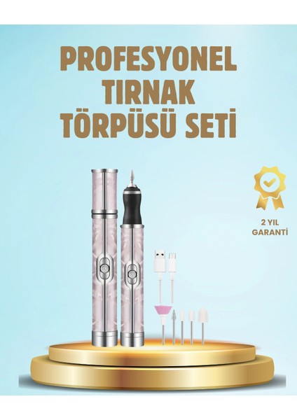 Elektrikli Tırnak Törpüsü Ayarlanabilir Hızlı Manikür Pedikür Cihazı