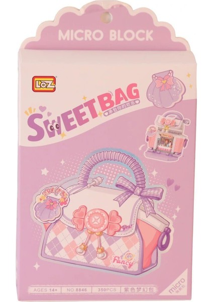 LZ-8846 Loz Mor Çanta 350 Parça Block Oyuncak