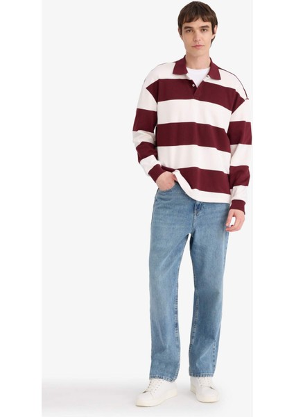 Boxy Fit Polo Yaka SWEATSHIRT G5091AX25WN fiyatları