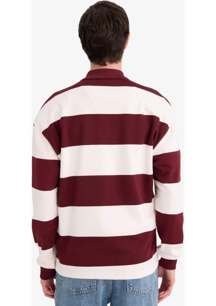 Boxy Fit Polo Yaka SWEATSHIRT G5091AX25WN indirimleri