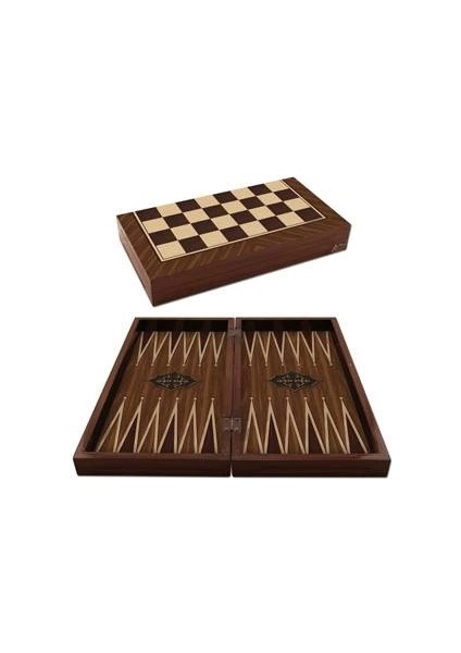 Ahşap Tavla Takımı Büyük Boy